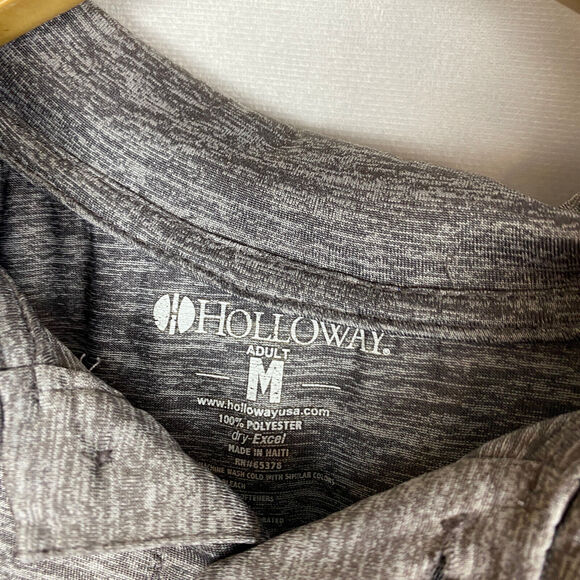 Iowa State Polo Shirt Sz Medium Holloway Heather Gray Embroidered Cyclones - Picture 3 of 7